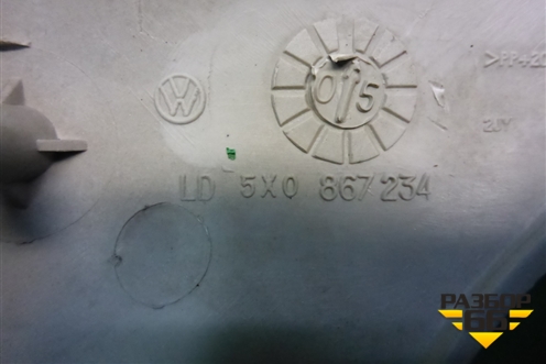 Обшивка стойки лобового стекла правая (5X0867234) для Volkswagen Pointer с 2004г