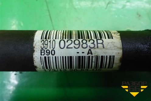 Привод передний правый (АКПП) (391002983RE) для Renault Sandero с 2009-2014г