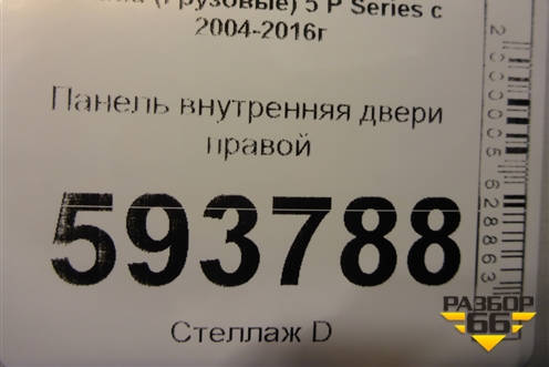 Панель внутренняя двери правой для Scania  5 P Series с 2004-2016г