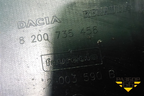 Бампер задний (8200735456) для Renault Sandero с 2009-2014г