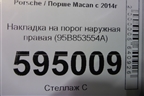 Накладка на порог наружная правая (95B853554A) для Porsche Macan с 2014г
