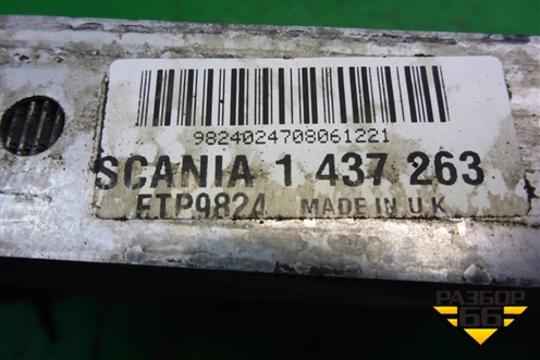 Радиатор отопителя  (1437263) для Scania  5 P Series с 2004-2016г
