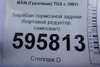 Барабан тормозной задний (бортовой редуктор, самосвал) для MAN  TGS с 2007г