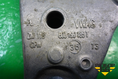 Кронштейн двигателя правый (1.6л CFN) (6Q0199185T) для Volkswagen Polo (седан) с 2010г
