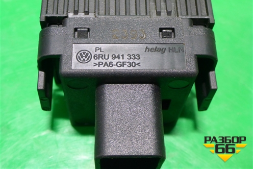 Переключатель корректора фар (6RU941333) для Volkswagen Polo (седан) с 2010г