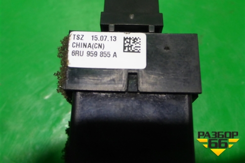Кнопка стеклоподъёмника (задняя левая) (6RU959855A) для Volkswagen Polo (седан) с 2010г