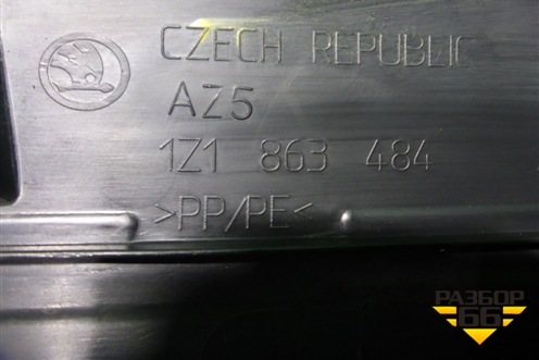 Накладка порога внутренняя переднего правого (1Z1863484) для Skoda Octavia (А5) с 2004-2013г