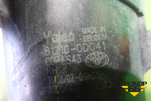 Фара противотуманная правая (OEM) (812100D041) для Toyota Corolla (E18) с 2012-2019г