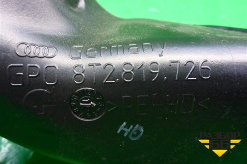 Воздуховод отопителя (8T2819726) для Audi A4 (В8) с 2007-2015г