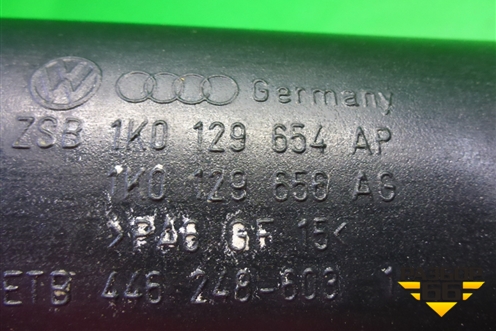 Патрубок интеркулера пластиковый (2.0л CCZ) (1K0129654AP) для Audi Q3 с 2011-2018г