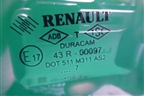 Стекло двери задней левой форточка (седан) для Renault Megane 2 с 2002-2009г