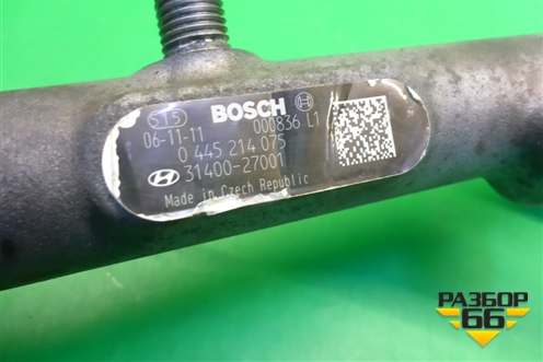Рейка топливная рампа  (2.0л D4EA) (3140027001) для Hyundai Santa Fe с 2000-2012г (Classic)