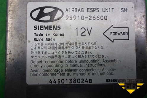 Блок управления AIR BAG (9591026600) для Hyundai Santa Fe с 2000-2012г (Classic)