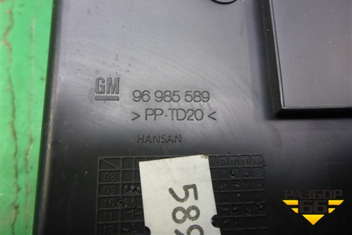 Накладка на торпедо (боковая правая) (96985589) для Chevrolet Cruze c 2009-2015г