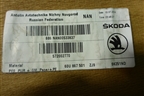 Обшивка потолка (60U867501) для Skoda Rapid с 2013г