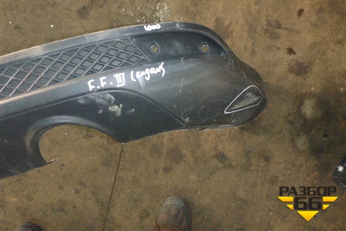 Юбка заднего бампера для Ford Focus 3 с 2011г