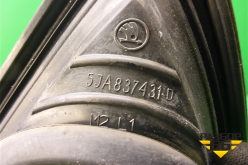 Уплотнитель стекла двери передней левой (5JA837431) (5JA837431D) для Skoda Rapid с 2013г