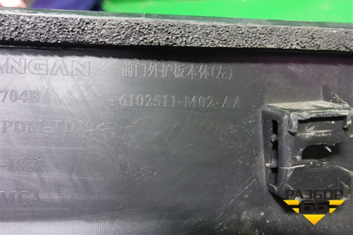 Накладка двери передней левой (после 2018г) (6102511M02AA) для Changan CS75 с 2014г