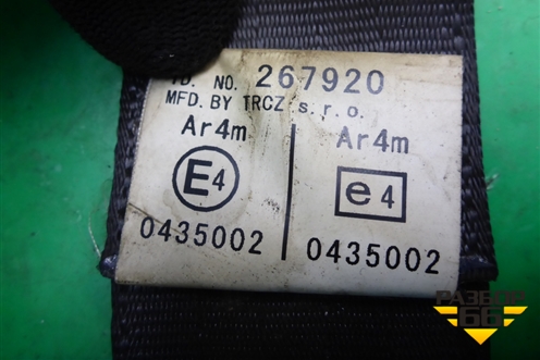 Ремень безопасности задний для Nissan Navara (D40) с 2005-2015г (Навара)