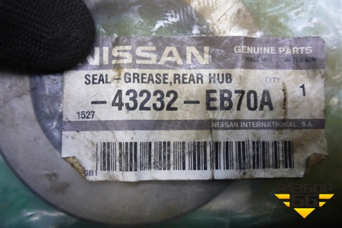 Сальник полуоси заднего моста (43232EB70A) для Nissan Navara (D40) с 2005-2015г (Навара)