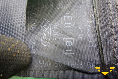 Ремень безопасности задний правый (2S5AB611B68BA) для Ford Fiesta с 2001-2008г