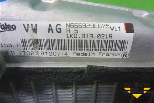 Радиатор отопителя (1K0819031A) для Volkswagen Jetta с 2005-2011г