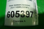 Фара правая (галоген) (4311169RLDEM1) для Ford Focus 2 с 2005-2008г