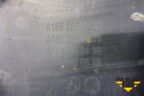 Юбка переднего бампера (A1668850238) для Mercedes Benz GLE-Klass W166 с 2015г