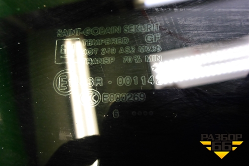 Стекло двери задней правой для Opel Corsa D с 2006-2014г