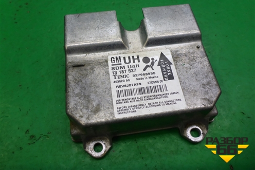 Блок управления AIR BAG (13187527) для Opel Corsa D с 2006-2014г