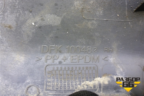 Накладка заднего крыла правого (DFK100482) для Land Rover Freelander 1 с 1997-2006г
