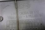 Обшивка стойки лобового стекла правая (0K30A68170) для Kia Rio с 1999-2005г