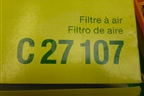 Фильтр воздушный (C27107) для Opel Astra J с 2009г
