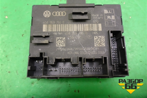 Блок электронный (передней левой двери) (4G8959793A) для Audi A6 (C7) с 2011-2018г