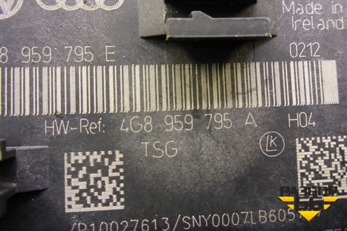 Блок комфорта (двери задней правой) (4G8959795A) для Audi A6 (C7) с 2011-2018г