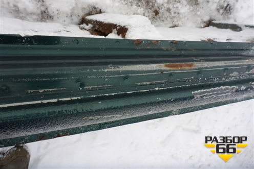 Порог со стойкой левый для Nissan Navara (D40) с 2005-2015г (Навара)