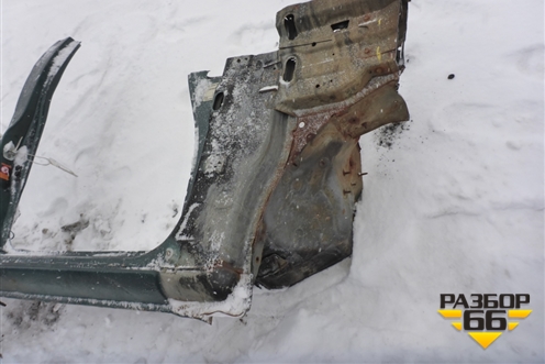 Порог со стойкой правый для Nissan Navara (D40) с 2005-2015г (Навара)