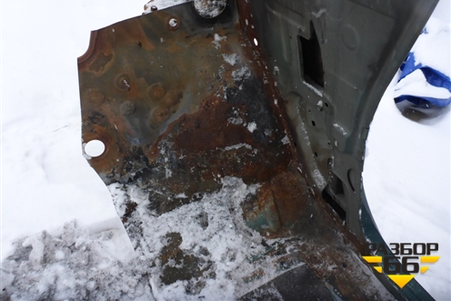 Порог со стойкой правый для Nissan Navara (D40) с 2005-2015г (Навара)