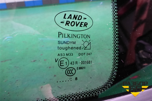 Стекло двери задней левой форточка для Land Rover Range Rover Sport с 2005-2012г