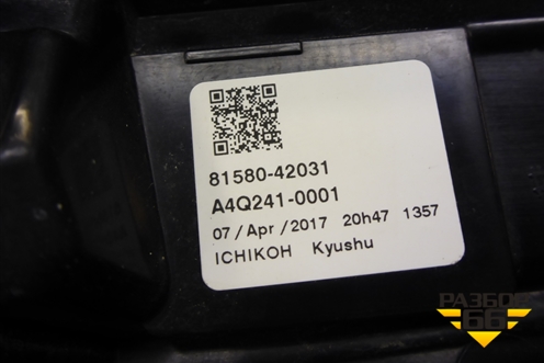 Фонарь задний внутренний правый (после 2015г) (8158042031) для Toyota Rav-4 с 2012-2019г