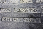 Наполнитель переднего бампера (60U807248C) для Volkswagen Polo с 2020г