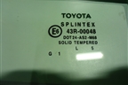 Стекло двери задней левой (седан) для Toyota Avensis с 2003-2009г