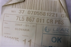 Обшивка двери передней левой под электрику (7L5867011) для Porsche Cayenne с 2003-2010г