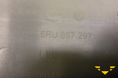 Обшивка стойки центральная нижняя левая (6RU867297) для Volkswagen Polo (седан) с 2010г (Поло)