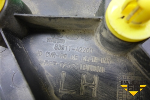 Накладка двери задней левой (уголок универсал) (83911A2200) для Kia Ceed с 2012-2018г