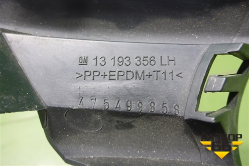 Решетка в передний бампер левая (после 2006г) (13193356) для Opel Meriva с 2003-2010г