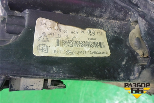 Фара левая (галоген) (BM5113W030AD) для Ford Focus 2 с 2008-2011г