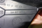 Накладка переднего бампера левая (5JA807681A) для Skoda Rapid с 2013г