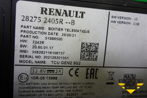 Блок электронный (282752405R) для Renault Sandero с 2013-2022г