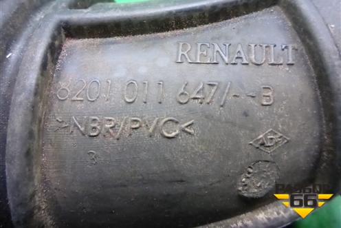 Патрубок воздушного фильтра (1.6л K4MV838) (6201011647) для Renault Fluence с 2009-2017г